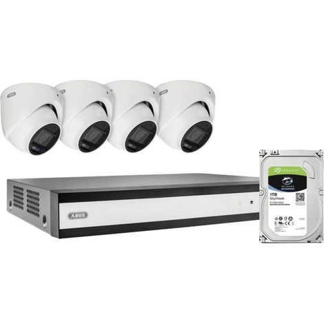 Kit videosorveglianza abus TVVR33843D nero 4 telecamere 1 To (1/3)
