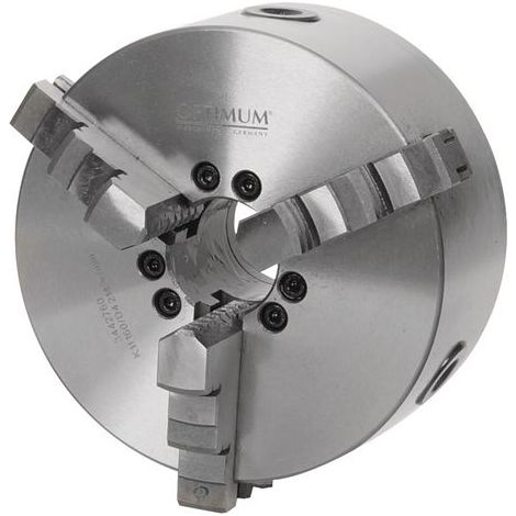 Mandrin 3 mors à serrage concentrique corps en fonte DIN55029 diam. 200 mm Camlock 6 Optichuck ZKC3-200-6 (1/2)
