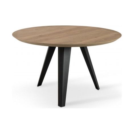 Mesa Fija - Henry - Roble Crudo - Negro - 130cm x 76cm (1/3)