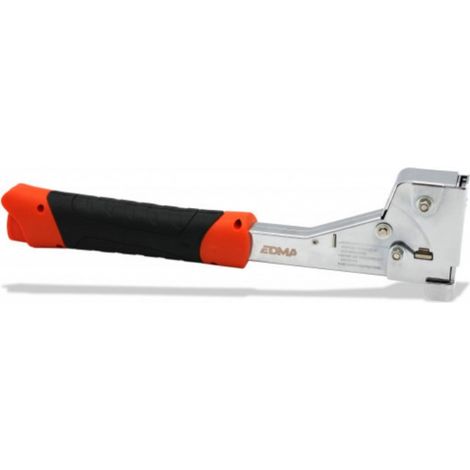 Edma – Marteau agrafeur PUNCHER – Agrafeuse-cloueuse à main pour feuilles lourdes – Chargeur rapide 175 agrafes – Poignée bi-matière confortable (1/10)
