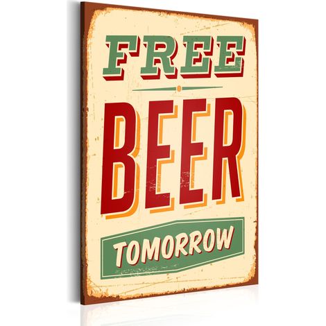 Quadro - Free Beer Tomorrow - 60x90 (1/4)