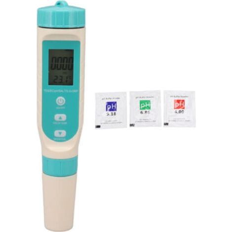7-in-1 Multifunctional Water Quality Analyzer: pH/SG/ORP/TEMP/EC Salinity - TDS Tester with Built-in Button Battery (1/5)