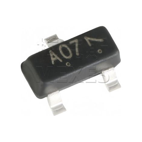 LRC Leshan LP3407LT1GSOT-23 Screen Printed A07 P-channel -30V -4.1A SMD MOSFET Chip Electronic Components, 5 pieces each.