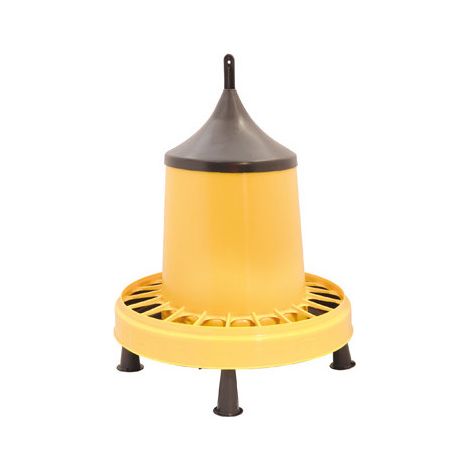 Comedero de tolva de 15 kg para pollos – Plástico alimentario Ø43xH43 cm