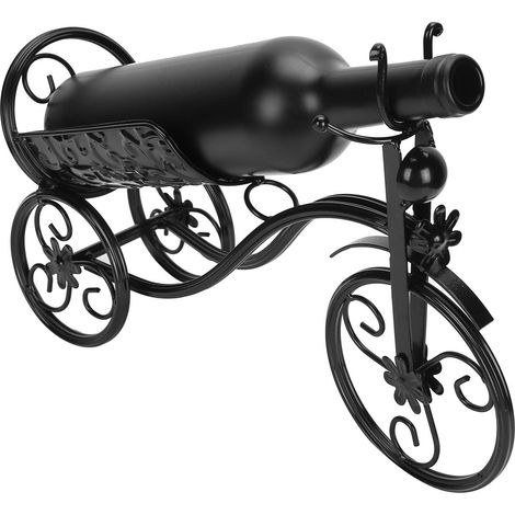 Porte-bouteille tricycle décoratif en fer – Design vintage