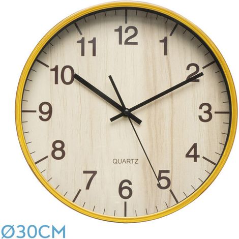 Orologio da parete Soyala in faggio movimento continuo 30d (1/3)