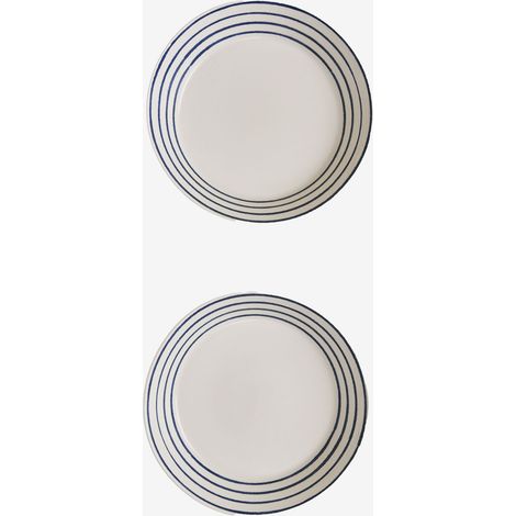 SKLUM 2er-Pack tiefe Teller aus New Bone China Isolda Weiss (1/5)
