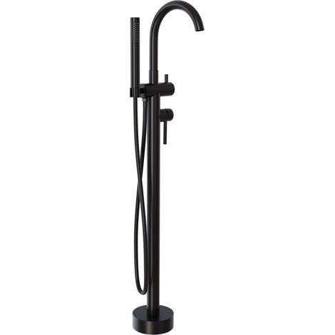 Badewannenarmatur Bernstein 8028B Schwarz freistehende Wannenarmatur