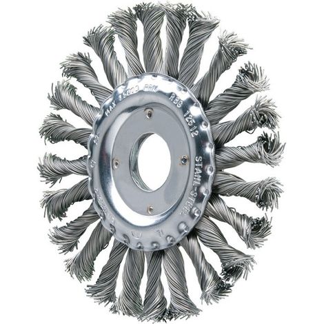 Spazzola piatta RBG 12512 / 22,2 CT ST 0,50 D. 125 mm spessore filo 0,5 mm acciaio 1