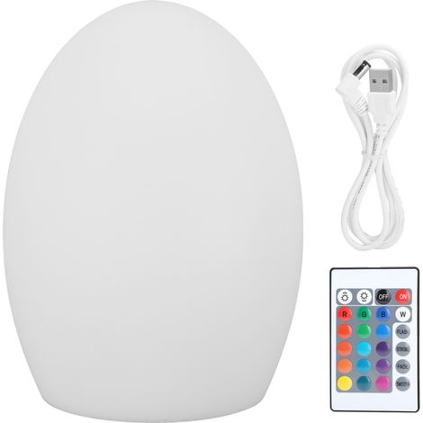 Lampe LED rechargeable USB 16 couleurs avec télécommande, étanche, pour extérieur, veilleuse (14 x 19 cm) (1/5)