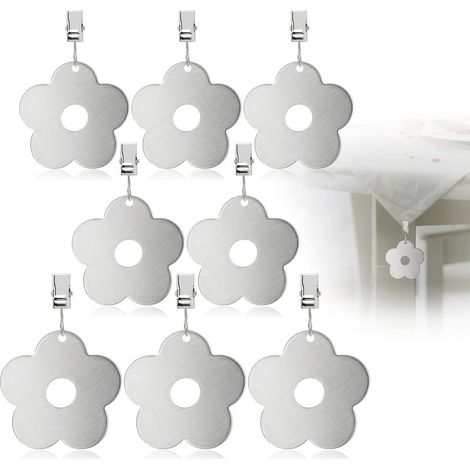 8X Poids de Nappe en Acier Inoxydable - Pinces à Nappe - env. 60g Chacun (1/5)
