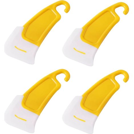 4 Pieces Silicone Spatulas 13.7 x 5.5 cm, Silicone Scrapers for 3D Printer, 3D Printer Spatula, 3D Printer Accessories, for Resin Cleaning and Release (1/5)