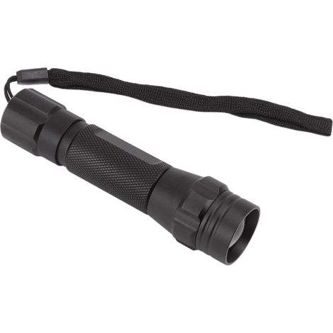 LED-Taschenlampe, weißes Licht, batteriebetrieben, aus Aluminiumlegierung, einziehbar, zoombar, Camping-Taschenlampe für Angelreparaturen (1/5)