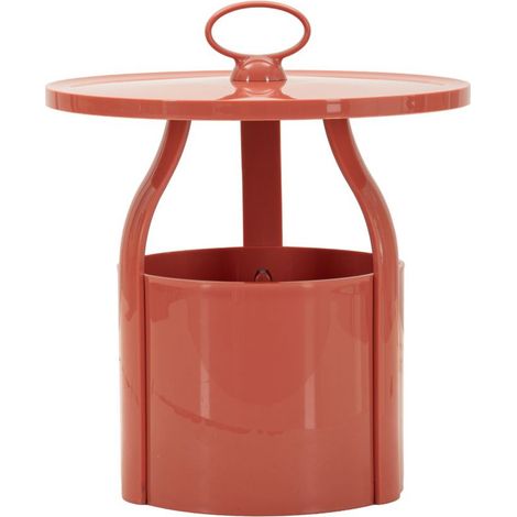 Table d'Appoint Design "Iris" 44cm Rouge