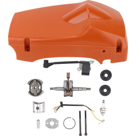 Kit chaîne tronçonneuse vilebrequin, cache piston, pièces détachées accessoires Husqvarna 137 142, protection remplacement, moteur réparation, kit complet. (1/5)