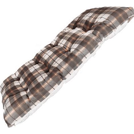 CUSCINO IMBOTTITO MARRONE SCOZZESE PER RICAMBIO POLTRONA RELAX COMODONA IN LEGNO (1/5)