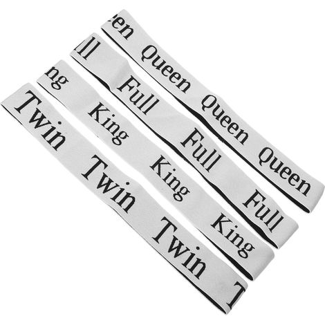 4 bandes de rangement pour draps et taies d'oreiller en polyester, (1/5)