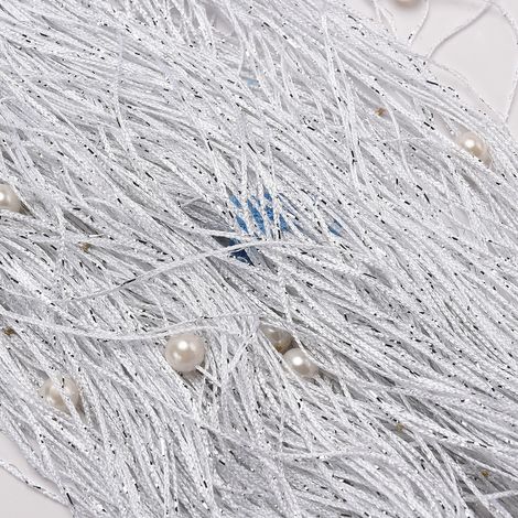 Rideau de perles pour porte, séparateur de pièce, rideau de perles, 1 x 2 m, décoration intérieure (1/5)