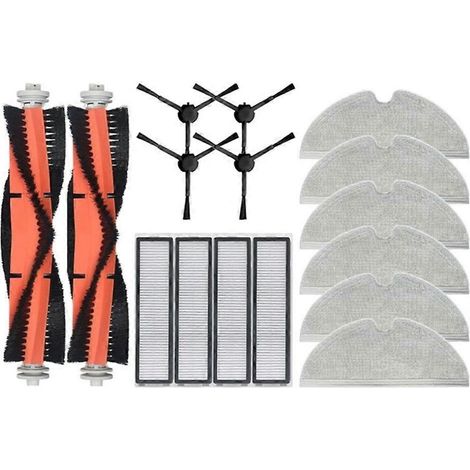 16-teiliges Ersatzteilset kompatibel mit Dreame Bot D9 MAX / L10 Pro Saugroboter: Hauptseitenbürste, HEPA-Filter, Wischtuch (1/4)