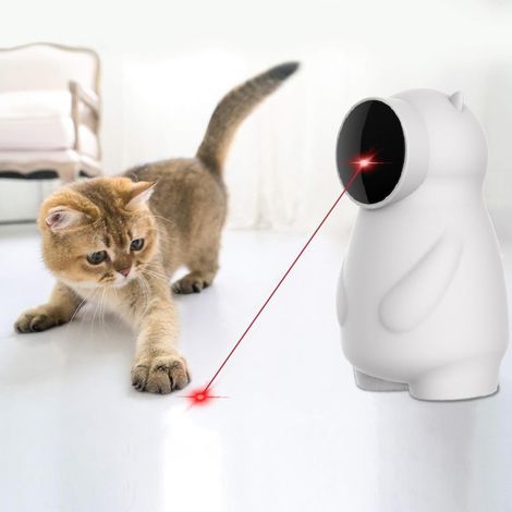 Interactive Cat Toy, Automatic Red LED, 4 Play Modes, USB Rechargeable, For Kittens and Adult Cats (1/5)