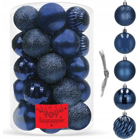 PALLINE DI NATALE GRANATA SET 20 PZ PER LE FESTE (1/5)