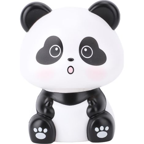 Ortviai Figurine Panda Solaire avec Mouvement de Nodulation Automatique pour Tableau de Bord Voiture ou Bureau – 6 x 9 cm (1/5)