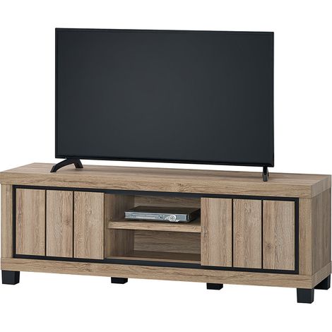 Meuble TV contemporain 155 cm chêne summer Eluard (1/3)
