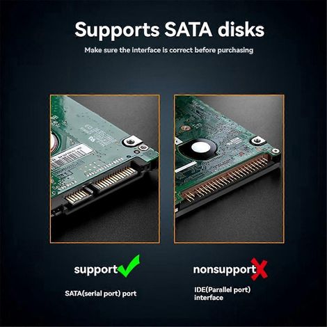 Boîtier pour disque dur externe USB 5 Gbps (1/5)
