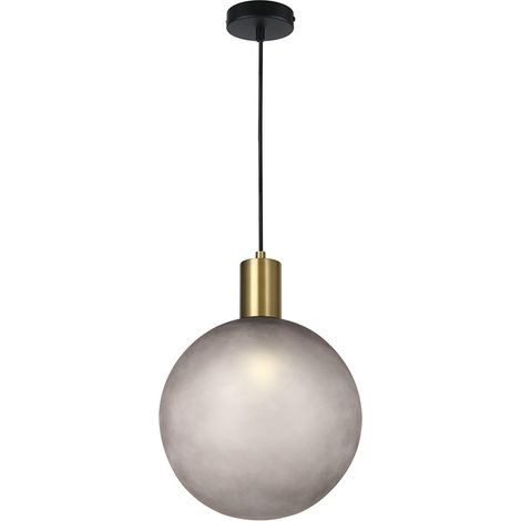 V-TAC Lampadario a Sospensione E27 Vetro Sabbiato Ø300mm Bronzo Satinato 24133 (1/5)