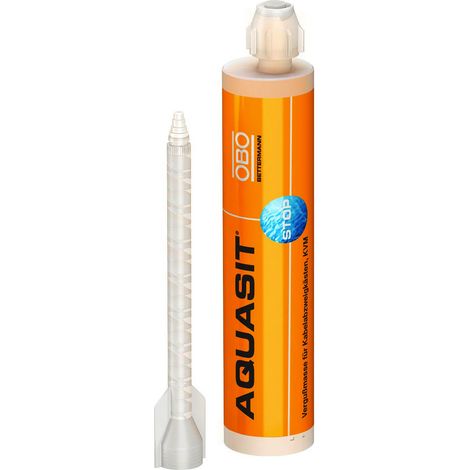 OBO Bettermann Aquasit - Cartouche de masse à couler pour boîtes de dérivation 250 ml, 2363044