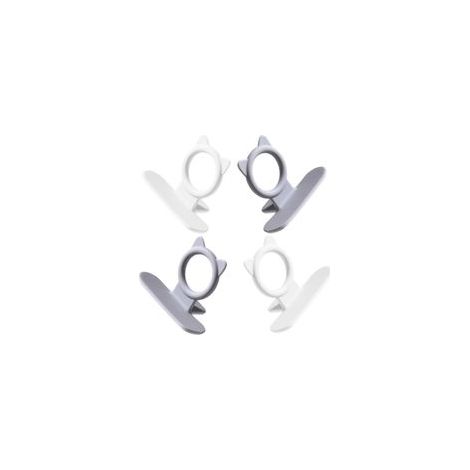 Ensemble de quatre poignées adhésives pour abattant de toilette, accessoires pratiques pour éviter le contact direct, compatibles avec différents abattants de toilette. (1/5)