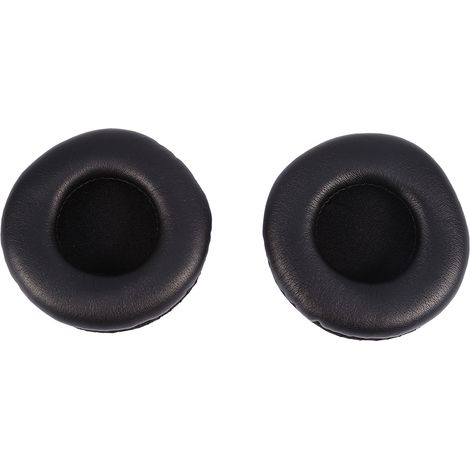 Coussinets de remplacement en cuir PU souple avec mousse confortable pour casque audio, noir (1/5)