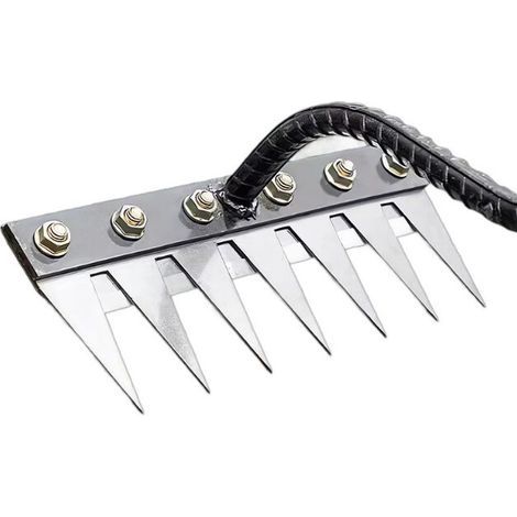 Tondeuse à Gazon 7 Griffes Métal pour Désherbage Sol Meuble Outil Jardin Agricole Durable (1/4)