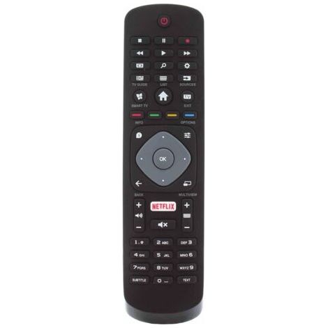 BUNTHAUS Philips Télécommande d'origine pour HOF16H303GPD24 SMART NETFLIX 398G R08B HD Smart TV avec Bouton Netflix