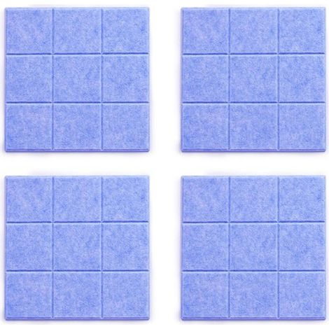 4 pezzi - 30300,9 cm - Decorazione murale quadrata in feltro - Bacheca fai da te - Espositore per foto per ragazzi e ragazze - Griglia con nove quadrati (1/5)