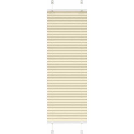 Plissee Creme 45x100 cm Stoffbreite 44,4 cm Polyester