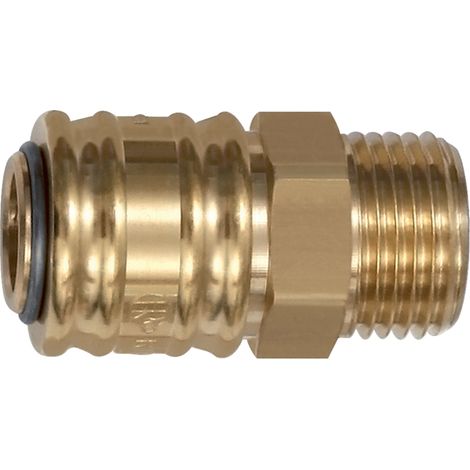 RIEGLER Verschlusskupplung NW7,2 Ms AG G1/4