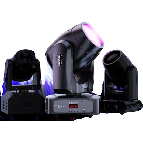 Flightcase für LED Moving Head Licht, Premium Leder, 57,5 cm x 51 cm x 44 cm, hält 4 Einheiten, 18 KG, CE- und FCC-zertifiziert (1/5)