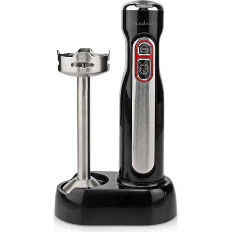 Nedis kahb600bk batidora de mano inalambrica plata negro