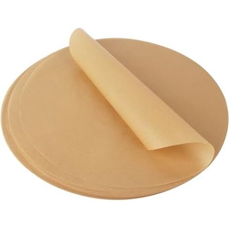 200Pcs Feuilles Papier Sulfurisé Ronde, 30 cm Résistant à la chaleur, Feuilles De Papier Cuisson, pour Barbecue, Poêle et la Friteuse a Air, la cuisson des aliments (1/5)