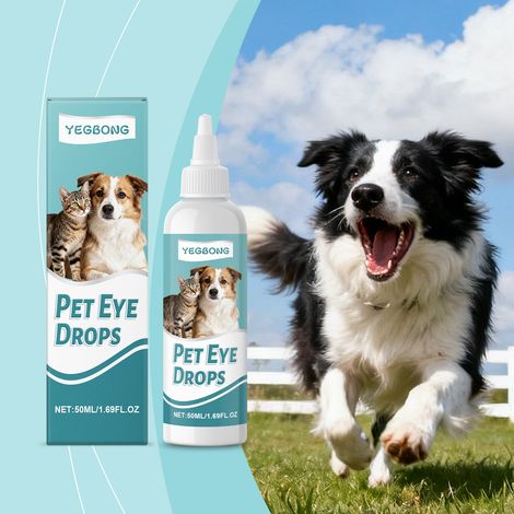 Gouttes oculaires pour animaux, universelles, douces, pour un nettoyage quotidien et un soin oculaire en profondeur - 50 ml (1/5)