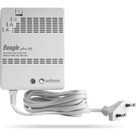 Seitron Rilevatore di Fughe di Gas CO Beagle ad Accumulo con Cavo Spina RGDCK5MP1S