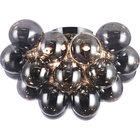 Balbo Plafonnier semi-encastré nickel, 8 lumières, G9 (1/4)