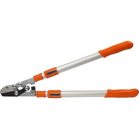 Coupe-Branches Télescopique - Bras Extensibles de 68,5 à 101 cm en Aluminium 6 Positions - Lames Enclumes pour Bois Dur en Acier Traité - Ø Coupe : 38 mm