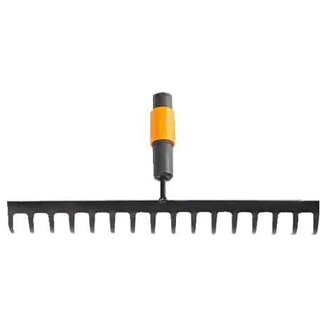 Fiskars 1000654 rastrillo negro y amarillo 16 dientes acero