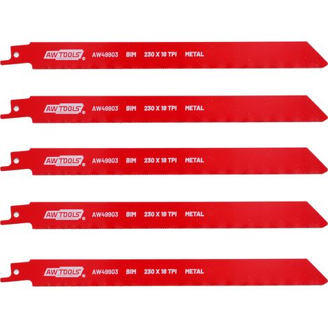 Awtools brzeszczot bim do piły szablastej 230mm 18 z/cal /5szt /metal (1/3)