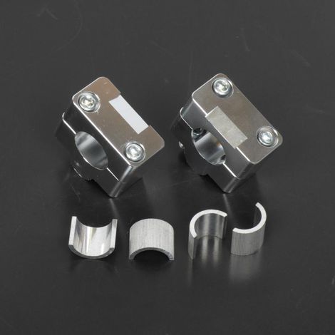 Pontet rehausse adaptateur de guidon Replay pour moto Ø22mm à (1/2)