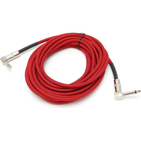 Câble Audio Guitare JORINDO 6.35mm 1/4in 6m - Cordon de Connexion pour Instruments de Musique JD6208 (1/5)