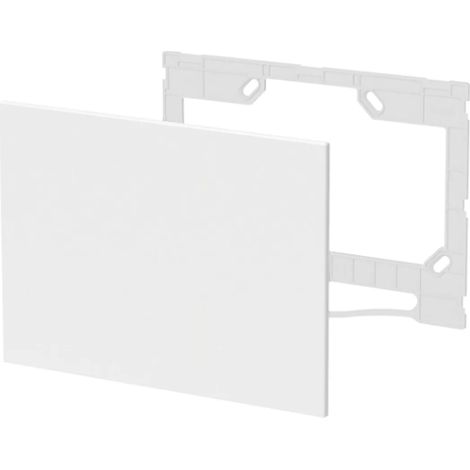 Placca di copertura estetica, in materiale plastico verniciabile, finitura bianca Caleffi 359801 Bianco