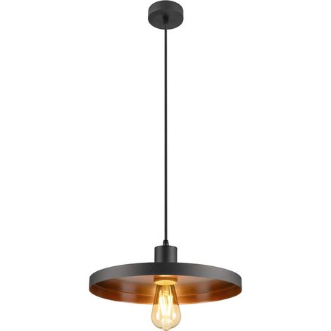 Suspension LALU® SET base E27 PLATE 33 long. 200 cm source E27 incl. noir - SLV - 1010788 (1/2)